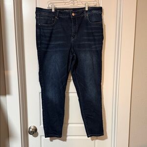 Maurices Dark Blue Ankle Jeans